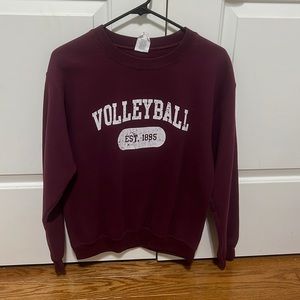 volleyball est 1895 maroon crewneck